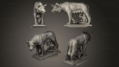 Animal figurines (STKJ_0341) 3D model for CNC machine